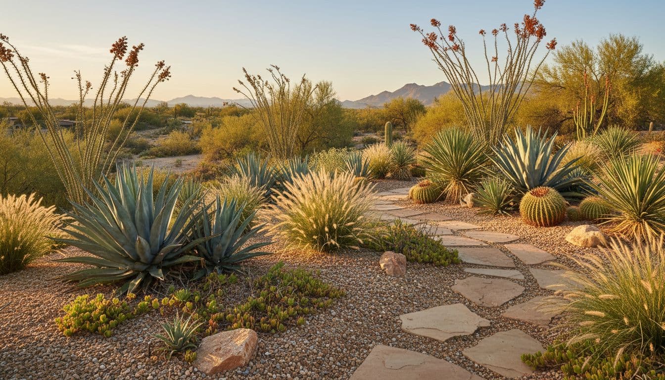Desert & Xeriscape Design created with FlorAI AI Garden Design