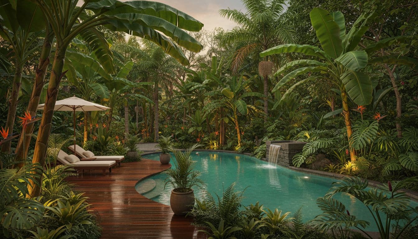 Tropical Garden Design created with FlorAI AI Garden Design